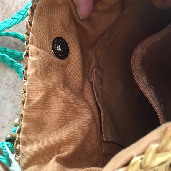 NWT Blue Miami straw handbag - Picture 12 of 15